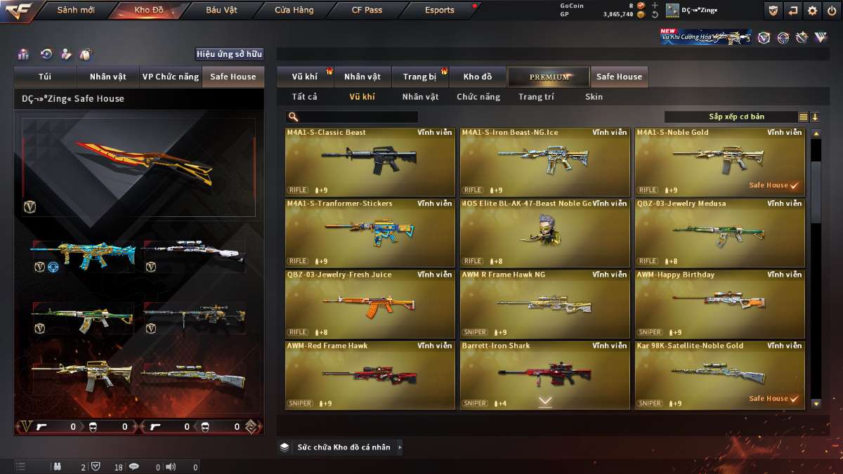 shop acc cf uy tin gia re